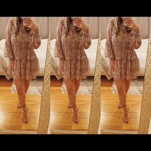 NWT Pink Floral Mini Dress